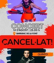 Concert de Colomet i Quinto cancel·lat