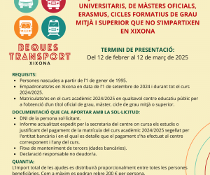 Ayudas al transporte curso 2024-2025